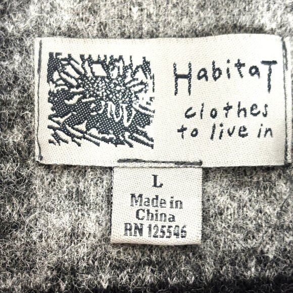 Habitat Clothes to live in Grey Plaid Wool Blend Vest Large EUC - Picture 9 of 13